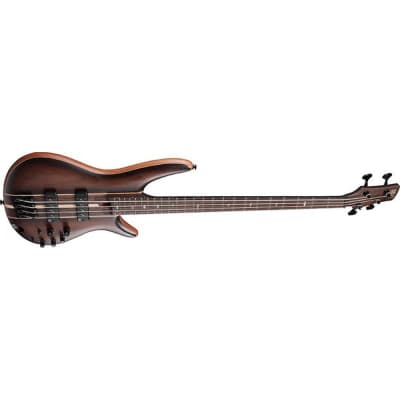 Ibanez SR1350BDUF SR Premium 4-String Electric Bass w/Bag - Dual Mocha Burst Flat image 4