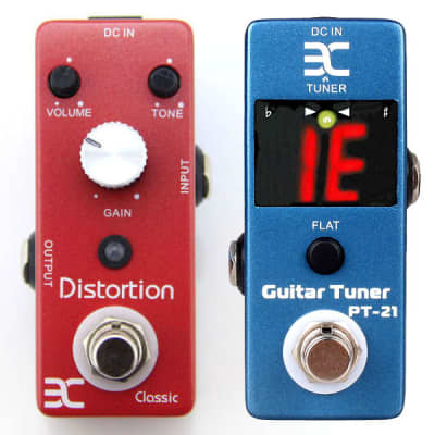 ENO EX T-Cube Classic TC-15 and PT-21 Tuner True Bypass TWO Guitar Effect Pedals Ships FREE image 1