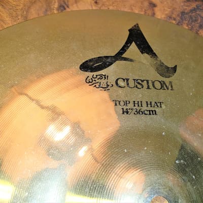 Zildjian 14" A Custom Hi-Hat Cymbals (2007/2006 Pair) image 5