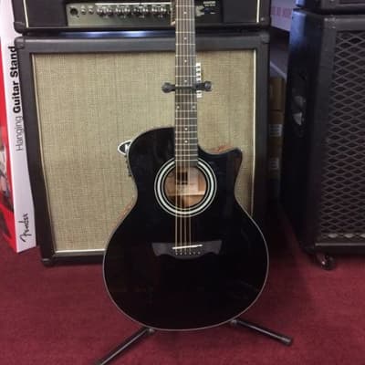 Tagima California-T Gloss Black Cutaway Acoustic-Electric Guitar #1210 [ProfRev] image 1