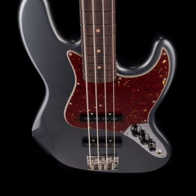Fender Custom Shop 1964 Jazz Bass Closet Classic Charcoal Frost Metallic With Case image 4