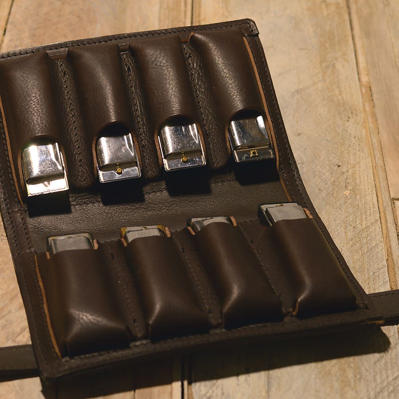 Pinegrove Leather 8Pack Harmonica Case Brown with Leather Reverb