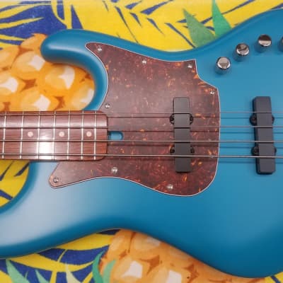 Hanewinckel Retro Jazz Bass 2020 Satin Lagoon Turquoise 3 piece Maple Neck Bubinga Fingerboard! for sale