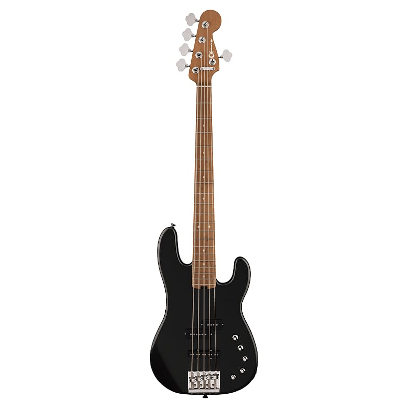 Charvel Pro-Mod San Dimas Bass PJ V, Metallic Black image 1
