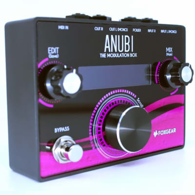 Foxgear Anubi Modulation Box Stereo Guitar Multi Effects Pedal w Buffered Bypass image 2