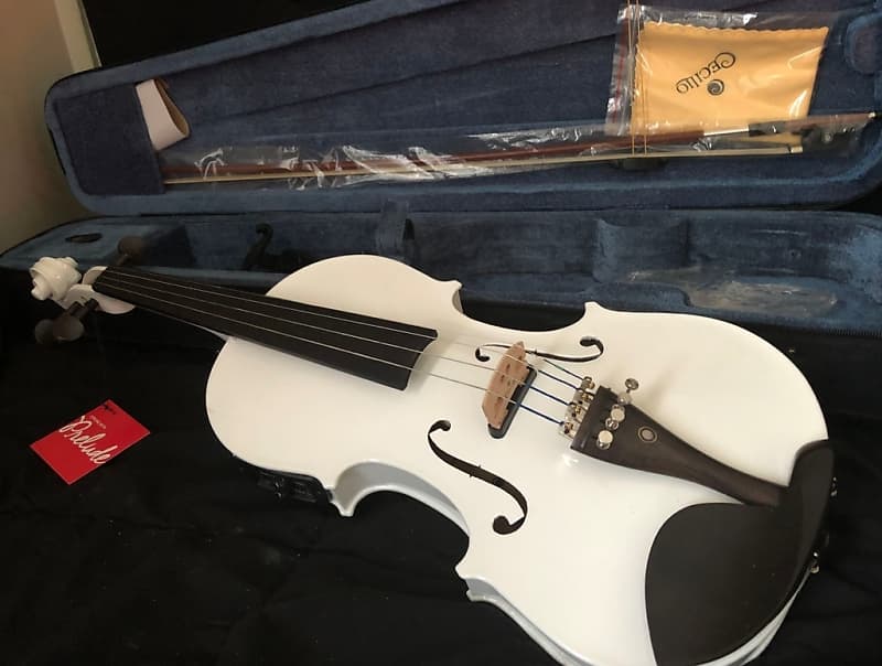 Cecilio Electric Violin White Reverb
