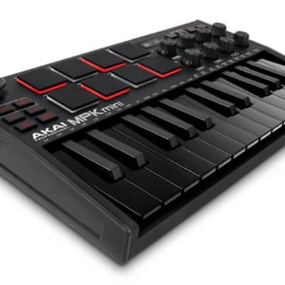Akai Professional MPK Mini MK3 25 Key Keyboard Controller Black on Black image 1