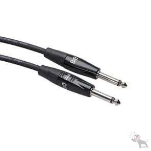 Hosa HGTR-020 REAN 1/4" TS Straight to Same Pro Guitar/Instrument Cable - 20'