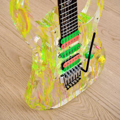 2007 Ibanez JEM 20th Anniversary Steve Vai Signature Acrylic Guitar Near Mint w/ Case & Tags image 6