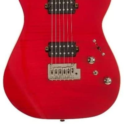 Michael Kelly 1962 Flame Electric Guitar (Transparent Red) | Reverb