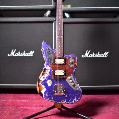 Fender Japan Jaguar CIJ Kurt Cobain Mod Purple Sparkle Over