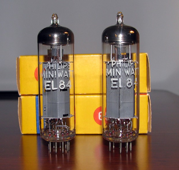 Philips Miniwatt EL84 ヘールレン製 真空管4本マッチド s-l400.jpg