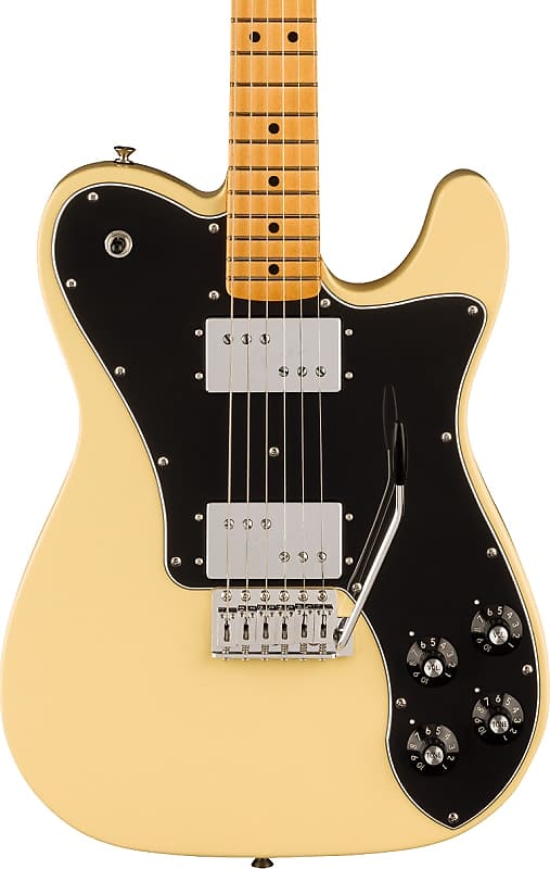 Fender Vintera II 70s Telecaster Deluxe Electric Guitar with Tremolo. Maple Fingerboard, Vintage White image 1