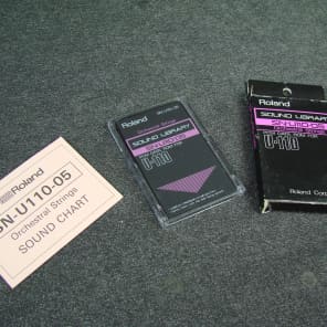 Roland Sound Library SN-U110-05 Orchestral Strings Sound Card U-110 Synth MIJ image 3