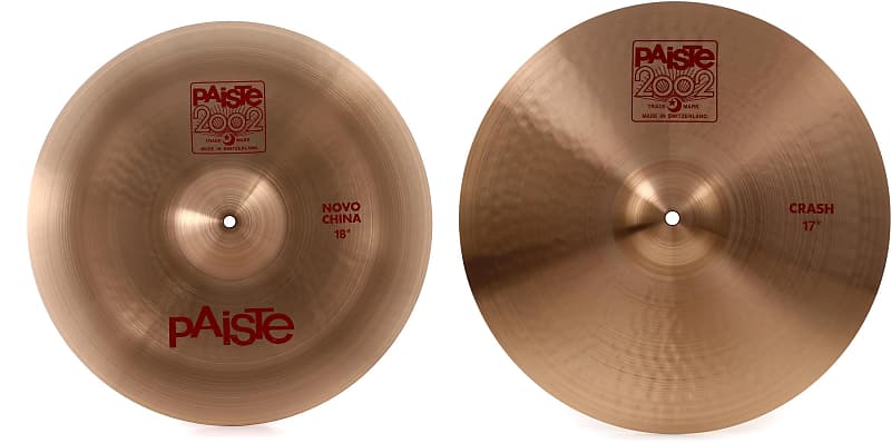 Paiste 18 inch 2002 China Cymbal Bundle with Paiste 17 inch