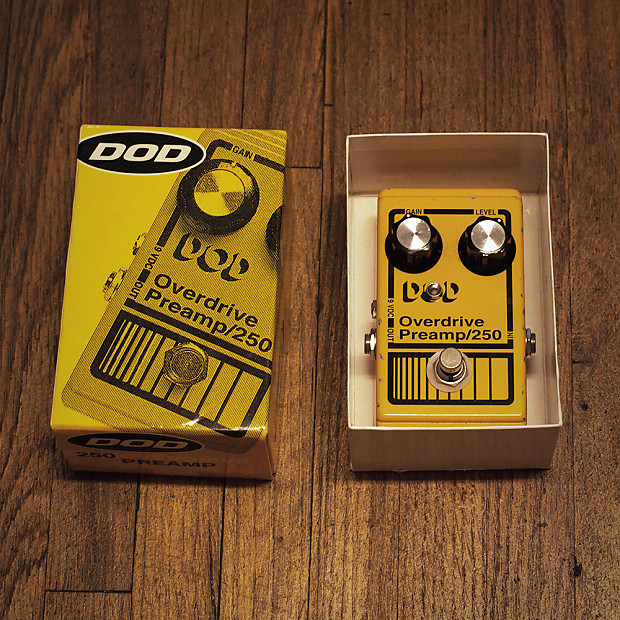 DOD/Analog Man  Overdrive Preamp 250 yellow image 1