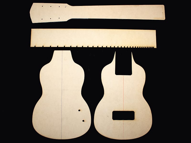 Custom Deluxe Lap Steel Guitar Template Reverb