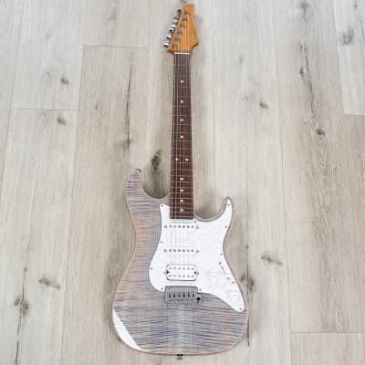 Suhr Standard Plus HSS Guitar, Pau Ferro Fingerboard, Trans Blue Denim Slate image 3