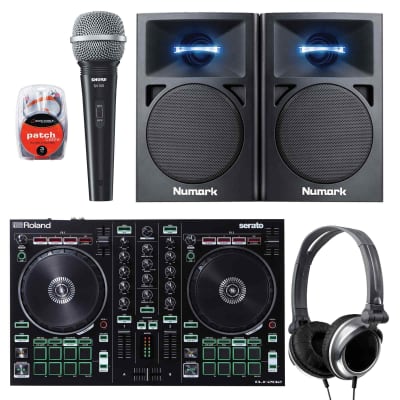 Pioneer DDJ-400 Rekordbox DJ Controller, HDJ-X5 Headphones, and DM-40  Speakers Complete DJ Equipment
