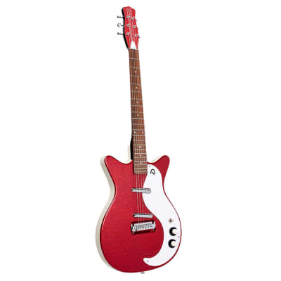 Danelectro 59M NOS+ Guitar (Red Metalflake) image 3