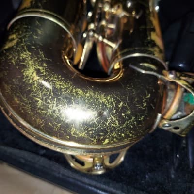 buescher 400 intermediate-level alto saxophone, very good cond, with case/etc. image 12