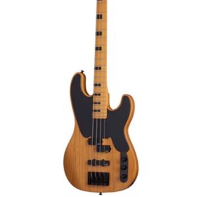 Schecter Model-T Session Bass Guitar Aged Natural Satin image 1