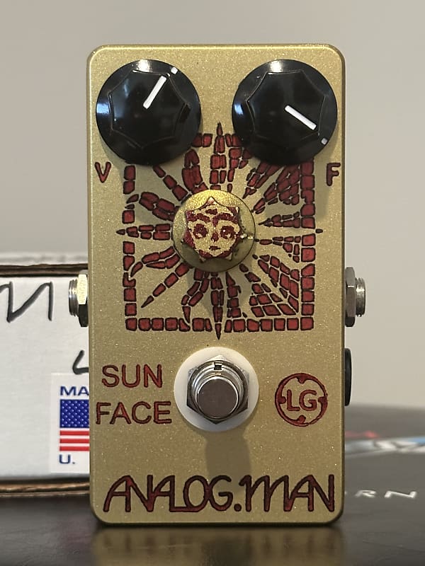 Analogman Sun Face LG Low Gain Germanium Fuzz with Sun Dial Knob