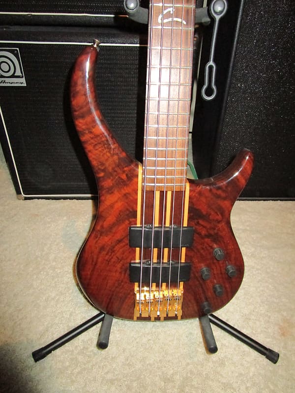 Usa Peavey Cirrus 5 String Rare Claro Walnut W Hard Case Reverb 4251