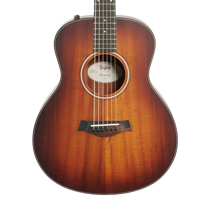 Taylor GS Mini-e Koa Plus Acoustic-Electric Guitar (with Gig Bag), Shaded Edge Burst image 1