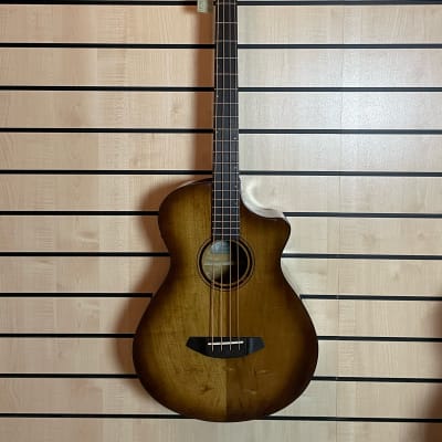 Breedlove Pursuit Exotic S Concerto CE AM Bass Amber Acoustic Bass Guitar for sale