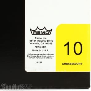 Remo Ambassador Ebony Drumhead - 10 inch image 4
