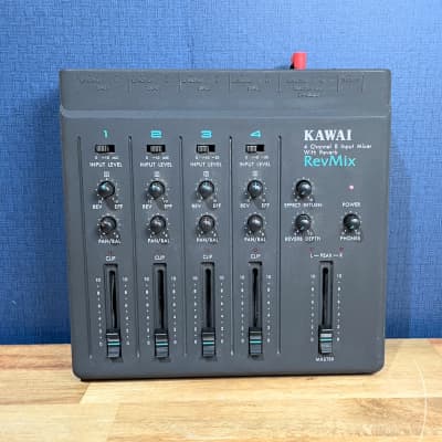 Kawai RevMix 4 Channel 8 Input Analog Mixer On-Board Reverb Effects