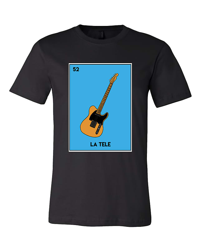 Imperial Vintage Lotería Card T-Shirt - Telecaster "La Tele" image 1