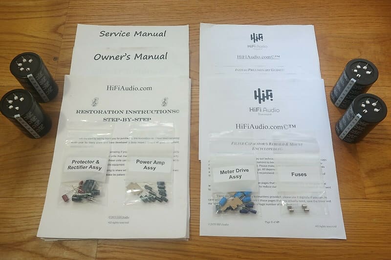 Onkyo M5030 restoration kit filter capacitor repair rebuild fix  			