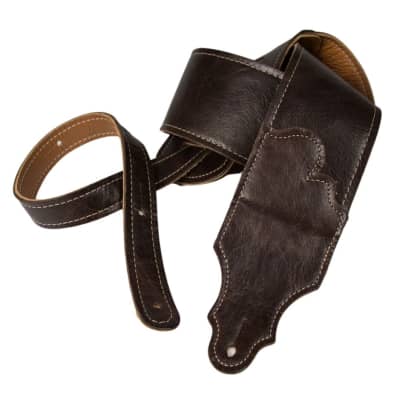 El Dorado Durango-Suave Leather Guitar Strap Cognac/Chocolate | Reverb