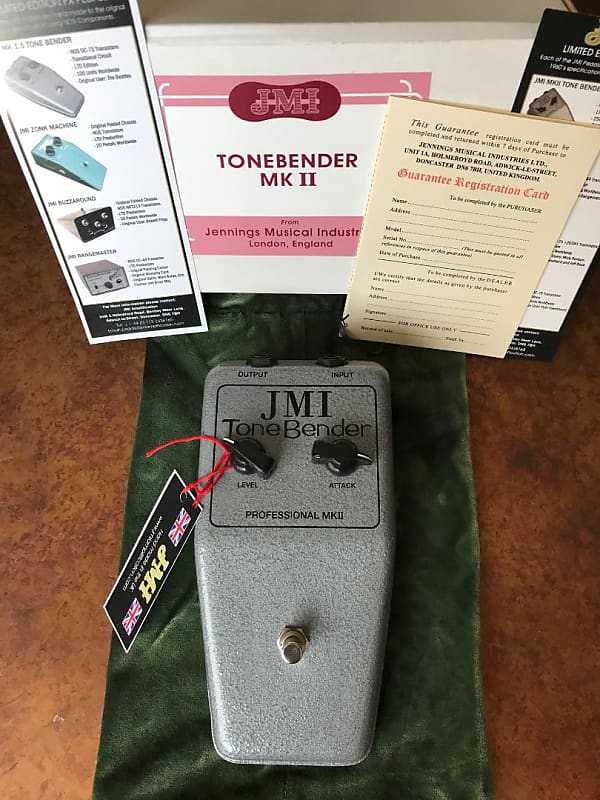JMI Tone Bender Professional MKII with 3 N.O.S. Mullard OC75 Transistors:  Beck-In-A-Box!