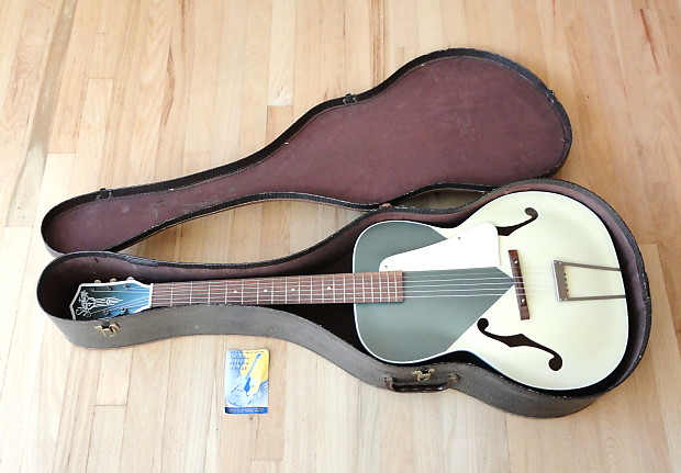 1950s Silvertone Catalina Art Deco Vintage Archtop Guitar