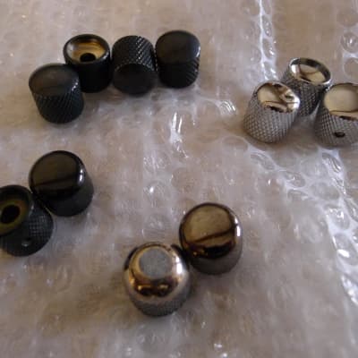 Rickenbacker Parts Knobs Vintage TV Style Brown and Gold (Set of 4