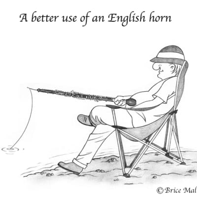 Vivaldi - Sonata for oboe and Piano + humor drawing print image 15