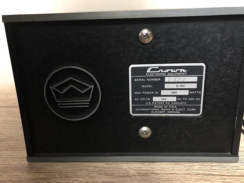 Crown D-150 vintage audio power Amplifier- SERVICED! | Reverb