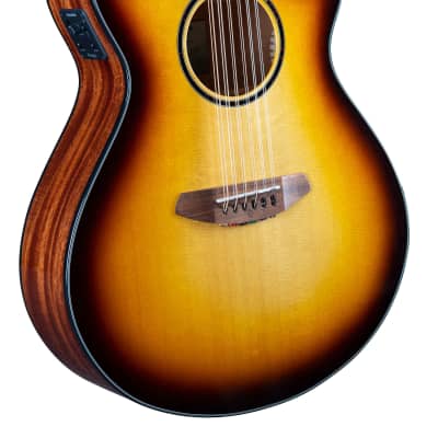 Breedlove ECO Discovery S Concert CE A/E Bass Guitar - Edgeburst European Spruce image 9