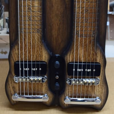 Console Style - Double Neck - Lap Steel Guitar - D / C6 Tuning - Satin Relic Finish - USA Made - Hand Crafted image 4