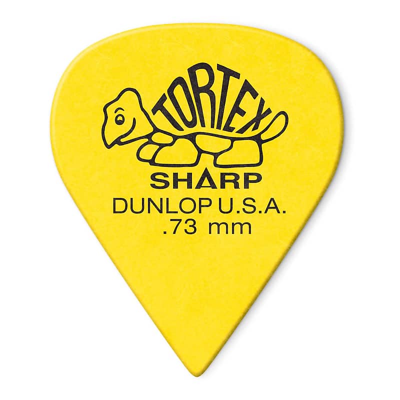 Dunlop 412R.73 Tortex Sharp Guitar Picks .73mm 72-Pack image 1