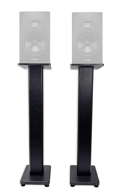 (2) Rockville 28" Studio Monitor Speaker Stands For ADAM Audio T7V Monitors image 1