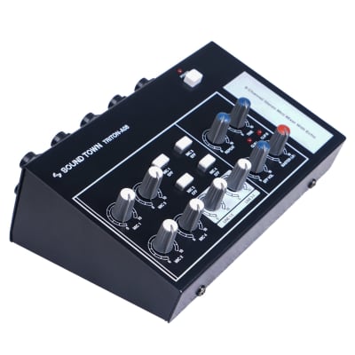TRITON-A08 | 8-Channel Mono Stereo Karaoke Mini Mixer with 1/4” Inputs and Outputs, Echo/Delay Effect and Depth Controls image 3