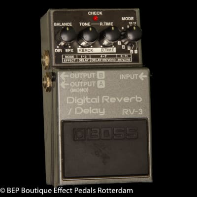 Pink Label! Boss RV-3 Digital Reverb/Delay 1997 Metallic Gray