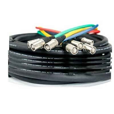 Elite Core Super CAT6 4 Chaanel Quad Shielded Cable Snake Terminated w/ Tactical Ethernet 300 ft image 1