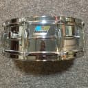 Ludwig No. 400 Supraphonic 5x14" Aluminum Snare Drum with Pointed Blue/Olive Badge 1969 - 1979