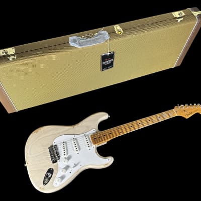 2024 Fender Stratocaster Fat 54 Custom Shop 70th Anniversary Limited Edition Relic ~ Aged White Blonde image 11