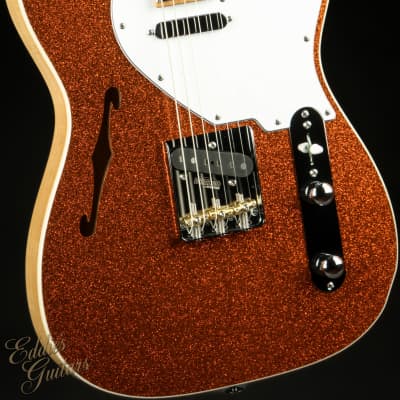 Suhr Eddie's Guitars Exclusive Custom Classic T Roasted - Orange Sparkle image 6